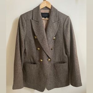 BANANA REPUBLIC HERRINGBONE BLAZER, SZ 6